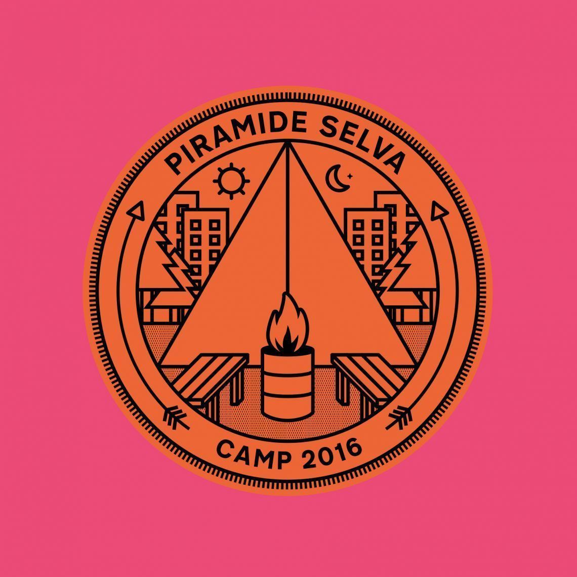 Pirámide Selva camp logo design